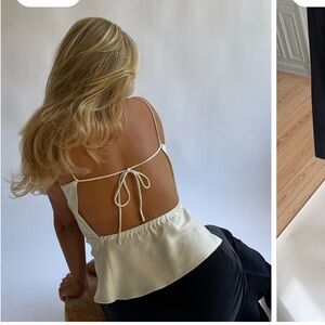 Djerf Avenue Dream Tank Top Cloud XS